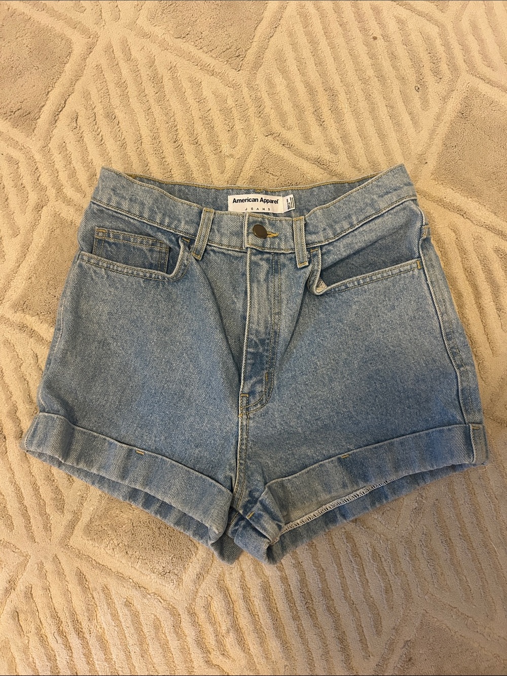 American Apparel 28 Jean Shorts